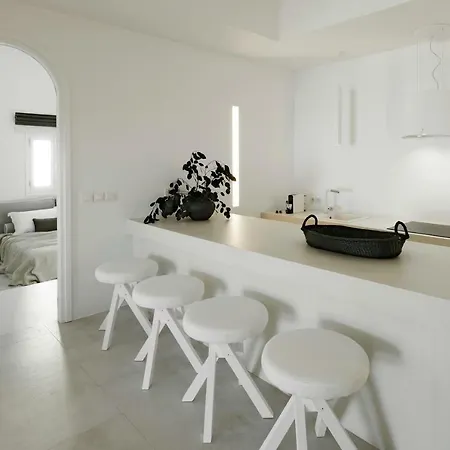 Villa Le Blanc Nest Santorini - Family / Couples Luxury House Mesariá